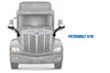 Hood Mirrors Chrome Set 2010-2017 Peterbilt 579