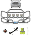 Front Grey Grille Guard Large International RH (plastic bumper)