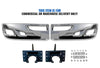 Bumper Extension Corners Chrome Plastic Set KW T660