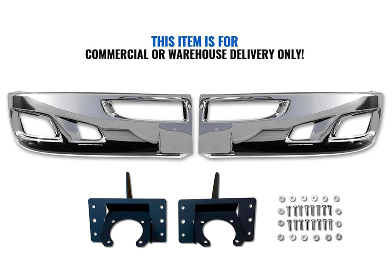デコパーツ Bumper Extension Corners Chrome Plastic Set Kenworth T660 – Tacoma