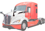 Fiberglass Hood w/Grille w/Bug Screen, Air Intakes, Mirrors, Short Trims - Set 2022+ Kenworth T680 Next Gen