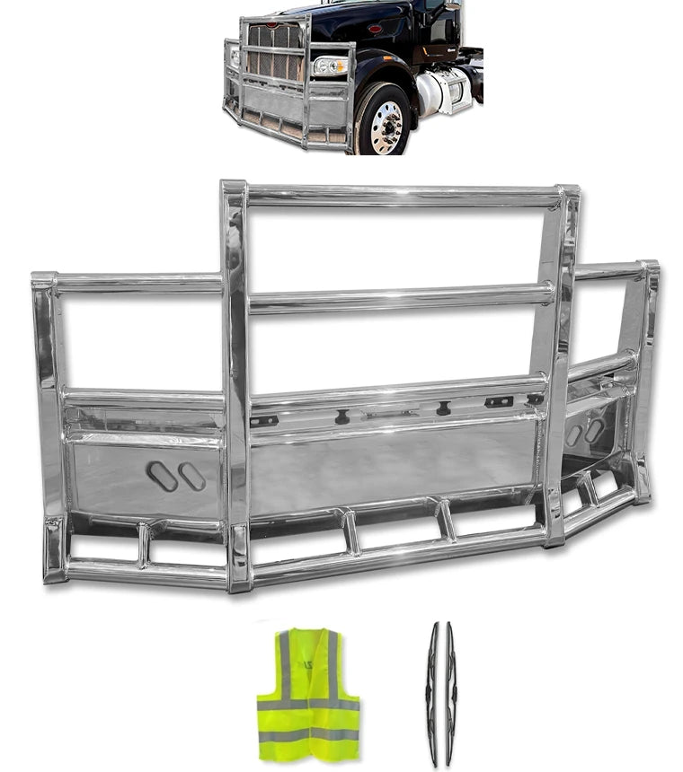 ！！！TeamABC！！！ Grille Deer Bumper Herd Defender Guard 2008-2025 Peterbilt