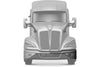 Bumper Cover Chrome With Fog Hole Driver 2022+ Kenworth T680