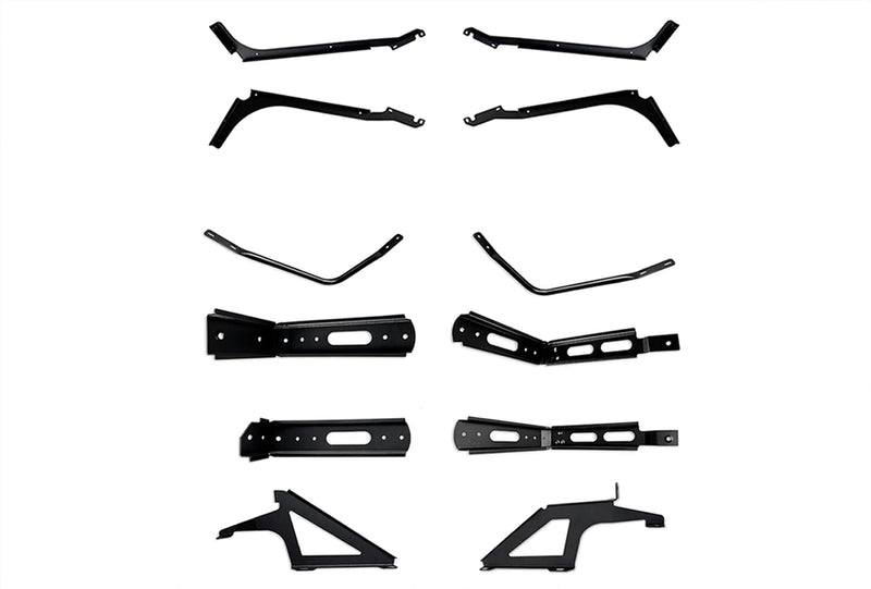 Upper and Lower Wind Cab Cabin Fairings w/Brackets Full Set Passenger & Driver 2018-2024 Volvo VNL