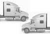 Cab Trim Moldings, Roof Extensions and Lower Fairing Extensions Set International LT625