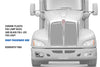 Fog Light Bezel Chrome Plastic & Black Full LED Fog Light Passenger Kenworth T660