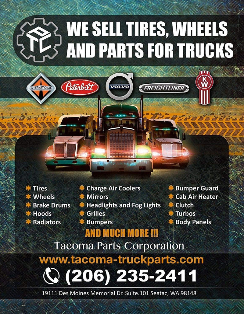 Fiberglass Long Hood w/Grille w/Bug Screen, Air Intakes, Mirrors, LED Headlights, Short Trims - Set 2022+ Kenworth T680 Next Gen