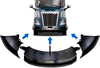Bumper Air Flow Deflectors Set - Driver, Passenger Side and Center 2025 Volvo VNL