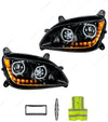 UNITED PACIFIC 35747 35748 10 LED Headlight For 2010-2016 Peterbilt 587 & 2012-2021 579, Set
