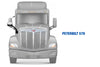 Hood Mirror Chrome Passenger 2010-2017 Peterbilt 579