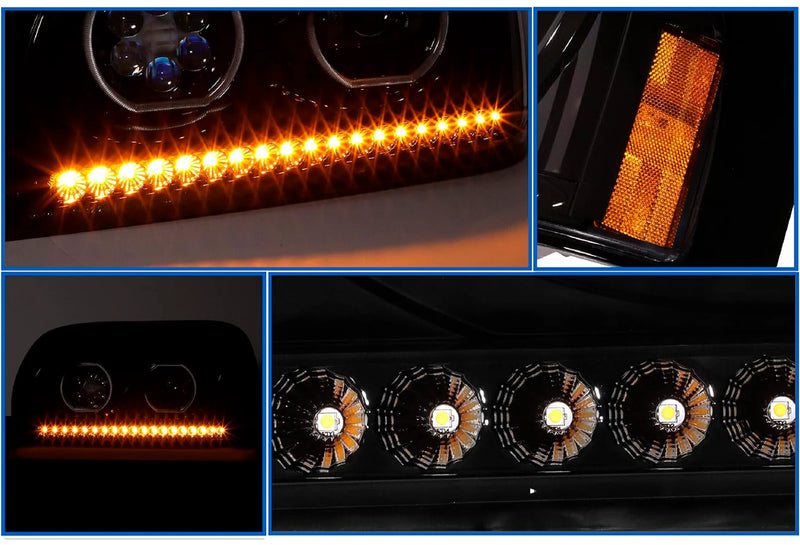 Headlights LED Set 1996-2011 Freightliner Century 112 120