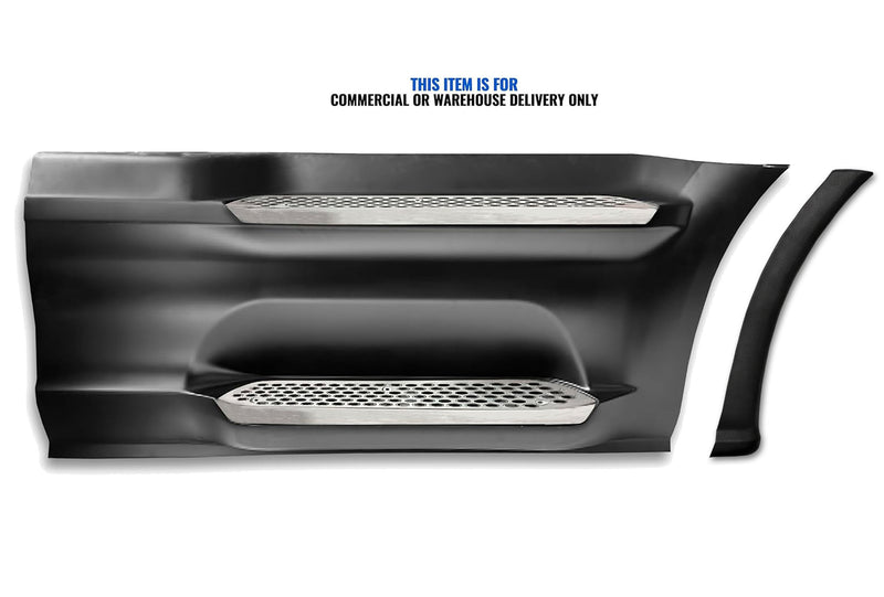 Front Step Side Panel w/Bracket, Upper & Lower Metal Steps, Extension Passenger 2022+ Peterbilt 579