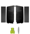 Cabin Fairing Upper Air Deflectors with Extensions Set  2025 2026 Volvo VNL New