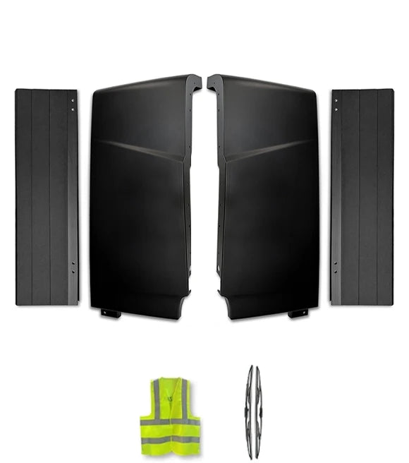 Cabin Fairing Upper Air Deflectors with Extensions Set  2025 2026 Volvo VNL New