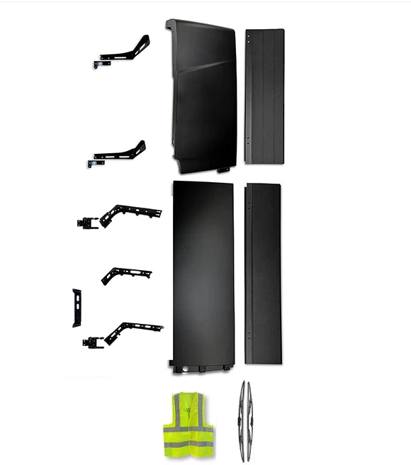 Cabin Fairing Upper & Lower Air Deflectors with Extensions & Brackets Driver 2025 2026 Volvo VNL New
