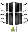 KOZAK Cabin Fairing Upper & Lower Air Deflectors with Extensions & Brackets Set 2025 2026 Volvo VNL New