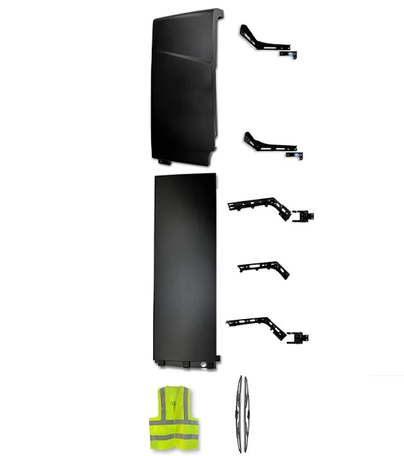Cabin Fairing Upper and Lower Air Deflectors with Brackets Passenger 2025 2026 Volvo VNL New