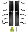 Cabin Fairing Upper and Lower Air Deflectors with Brackets Full Set 2025 2026 Volvo VNL 300 New