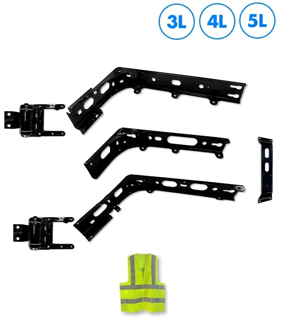 Lower Wind Cab Fairing Support Brackets Set 3L 4L 5L & Hinges Driver 2025 2026 Volvo VNL New