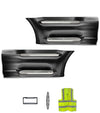 Front Step Side Panels w/Brackets, Upper & Lower Metal Steps, Extensions Set 2022+ Peterbilt 579