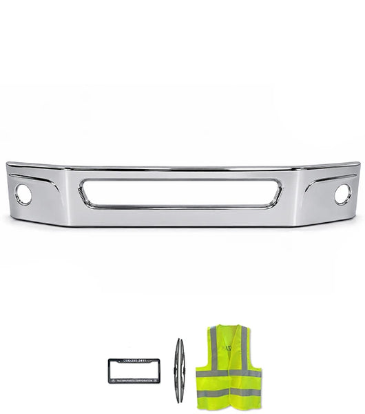 14” Front Bumper Chrome with Fog Light Holes 2021+ Kenworth T380