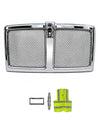 Chrome Front Grille with Stainless Steel Mesh 2021+ Compatible with Kenworth T180 T280 T380 T480