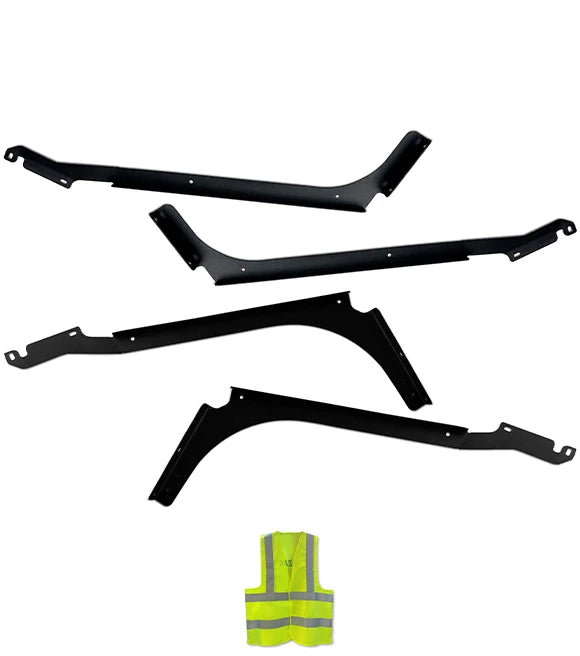 Top Lower Wind Cab Fairing Support Brackets 1L 1R 2L 2R Set Driver 2018-2024 Volvo VNL