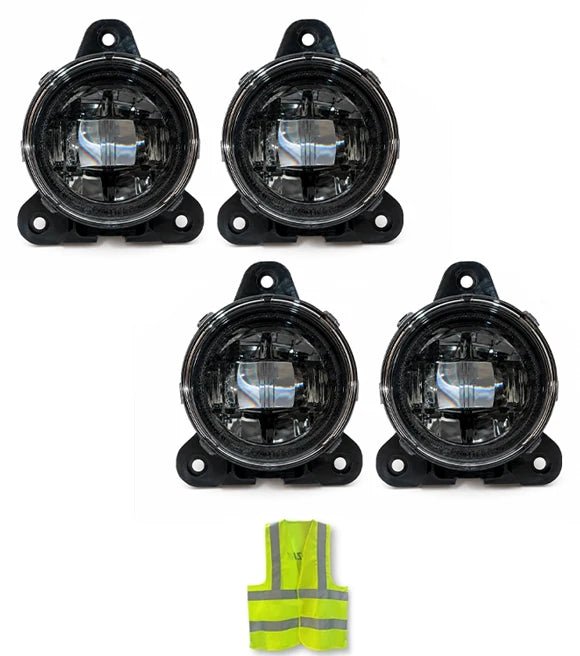 Fogs Light LED Lamp Black Housing 4 Pcs 2018-2024 Volvo VNL