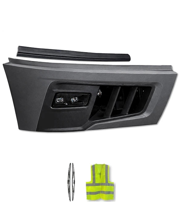 Bumper Corner, End Cap, Bezel and Fog Lamp Set Passenger 2025+ Volvo VNL New
