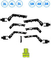 Lower Wind Cab Fairing Support Brackets 3L 4L 5L 3R 4R 5R & Hinges Set 2025 2026 Volvo VNL New