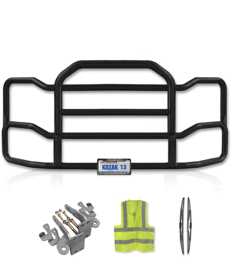 Grille Guard Large Black with Lights Kenworth T440