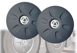 22.5" Aerodynamic Wheel Covers for Semi Trucks (drive axle), Twist & Lock 2 Pcs