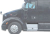 Above Box Skirt Battery Cover Left Driver Side For Peterbilt 587 387 - 