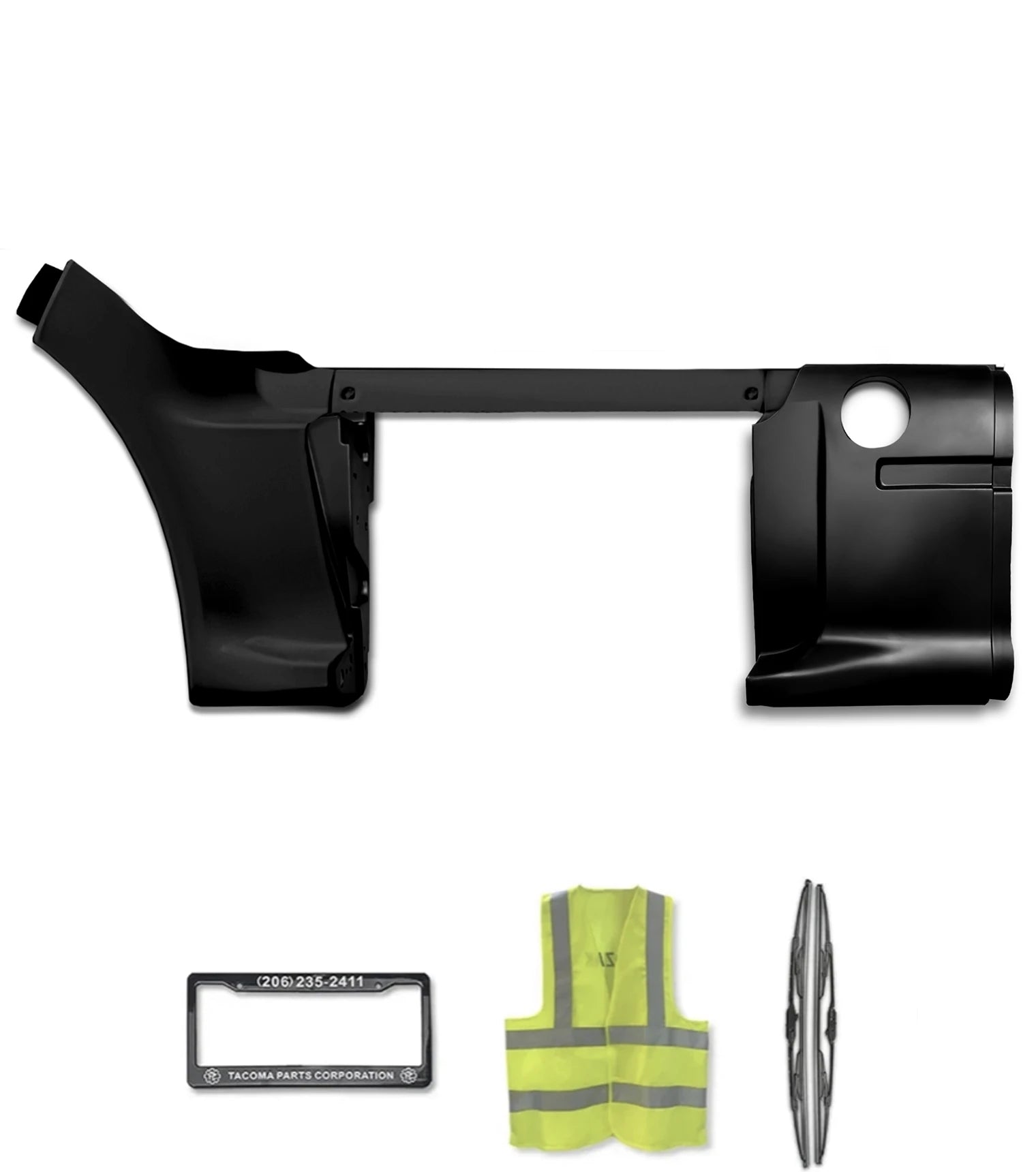 Front, Mid Center Cab Fairing Panels & Battery Cover Driver Peterbilt 587