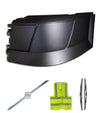 Bumper Corner No Fog Hole Plastic Driver 2004-2015 Volvo VNL