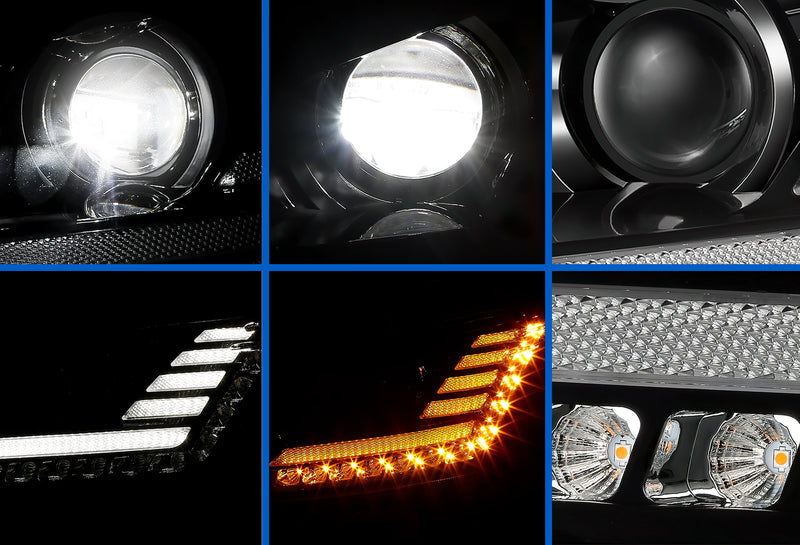 Headlight LED Black Driver 2022+ Peterbilt new 579