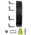 Lower Wind Fairing Cab Extender Plastic w/Brackets Set Driver Side International LT625