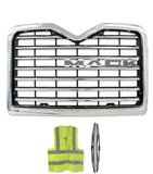 Grille with Logo Chrome 2002-2016 Mack Vision CXN613 CXU613