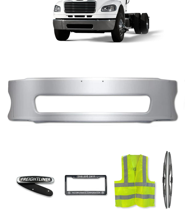 Center Bumper Chrome Steel 2003-2021 Freightliner M2 Business Class 106 112