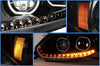 Headlights Led With Turn Signal Black Set 2018+ International LT LT625