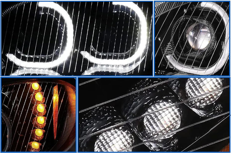 Headlight LED Halos Turn Signal 12V Passenger 2002-2018 Freightliner M2