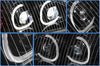 Headlight LED DRL Dual Projector Black Driver 2004-2017 Freightliner Columbia