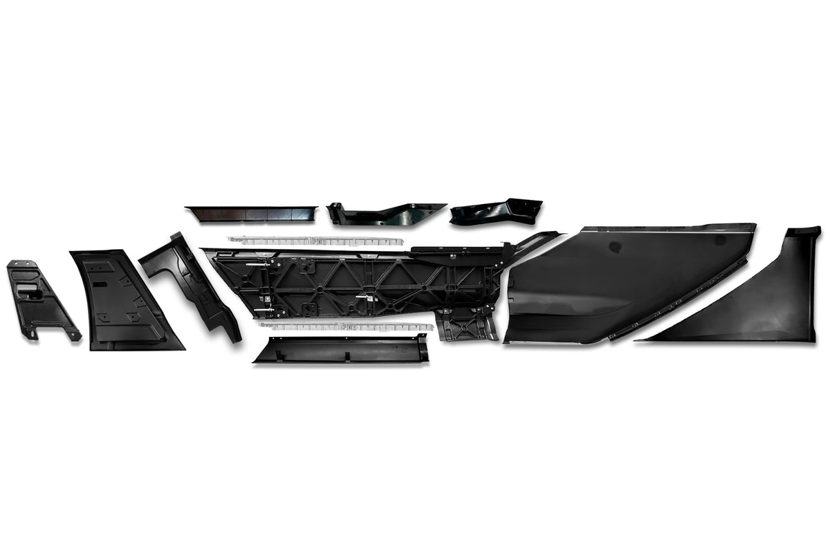 Fairing Panels w/ 2x Steps w/ Kick Panels Full Complete Set fits Passenger 2022+ Kenworth T680 Next Gen
