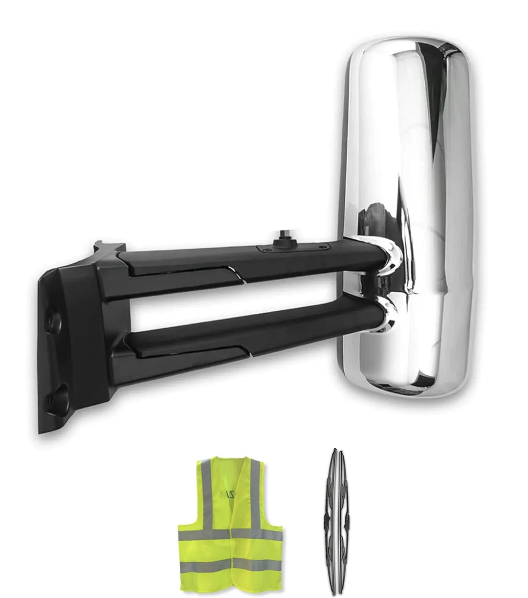 Kamako Door Mirror Chrome Driver Kenworth 2013-2021 T680 T880