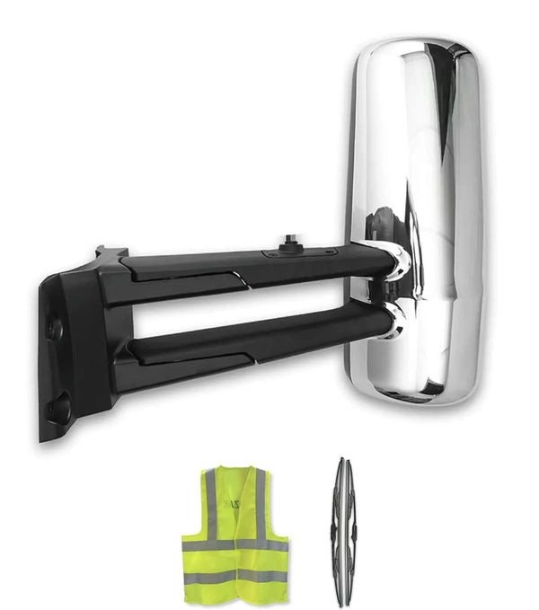 Door Mirror Chrome Driver Kenworth 2013-2021 T680 T880