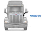 Hood Mirror Chrome Driver 2010-2017 Peterbilt 579