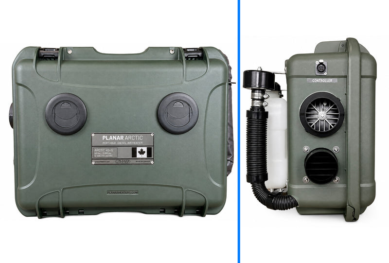 AUTOTERM Planar ARCTIC 4D-12 Portable Diesel Air Heater 4kW 13,600 BTU, Military Green