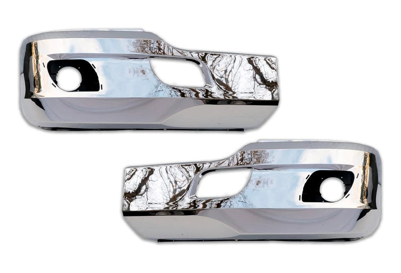 Bumper Corners With Fog Hole Plastic Chrome Set Kenworth T680