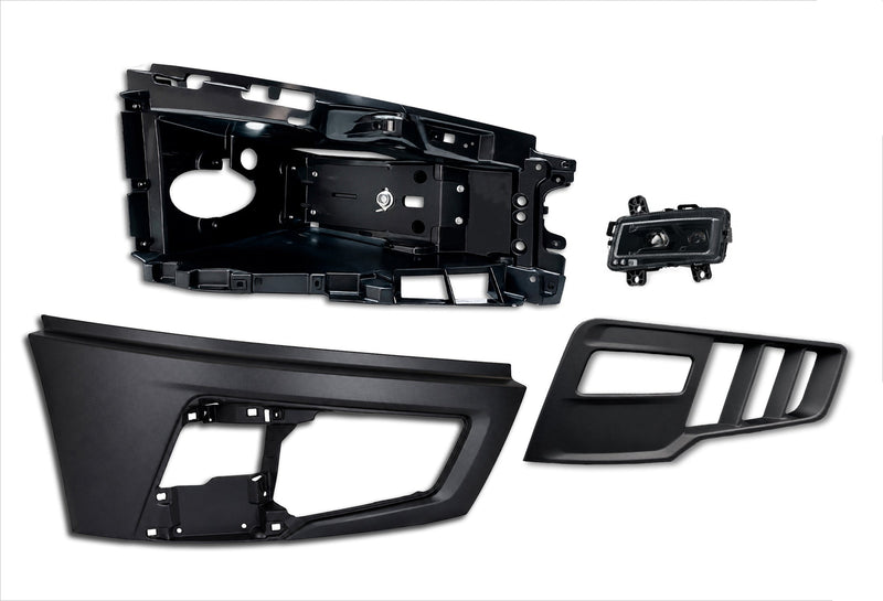 Bumper Corner, End Cap, Bezel and Fog Lamp Set Passenger 2025+ Volvo VNL New