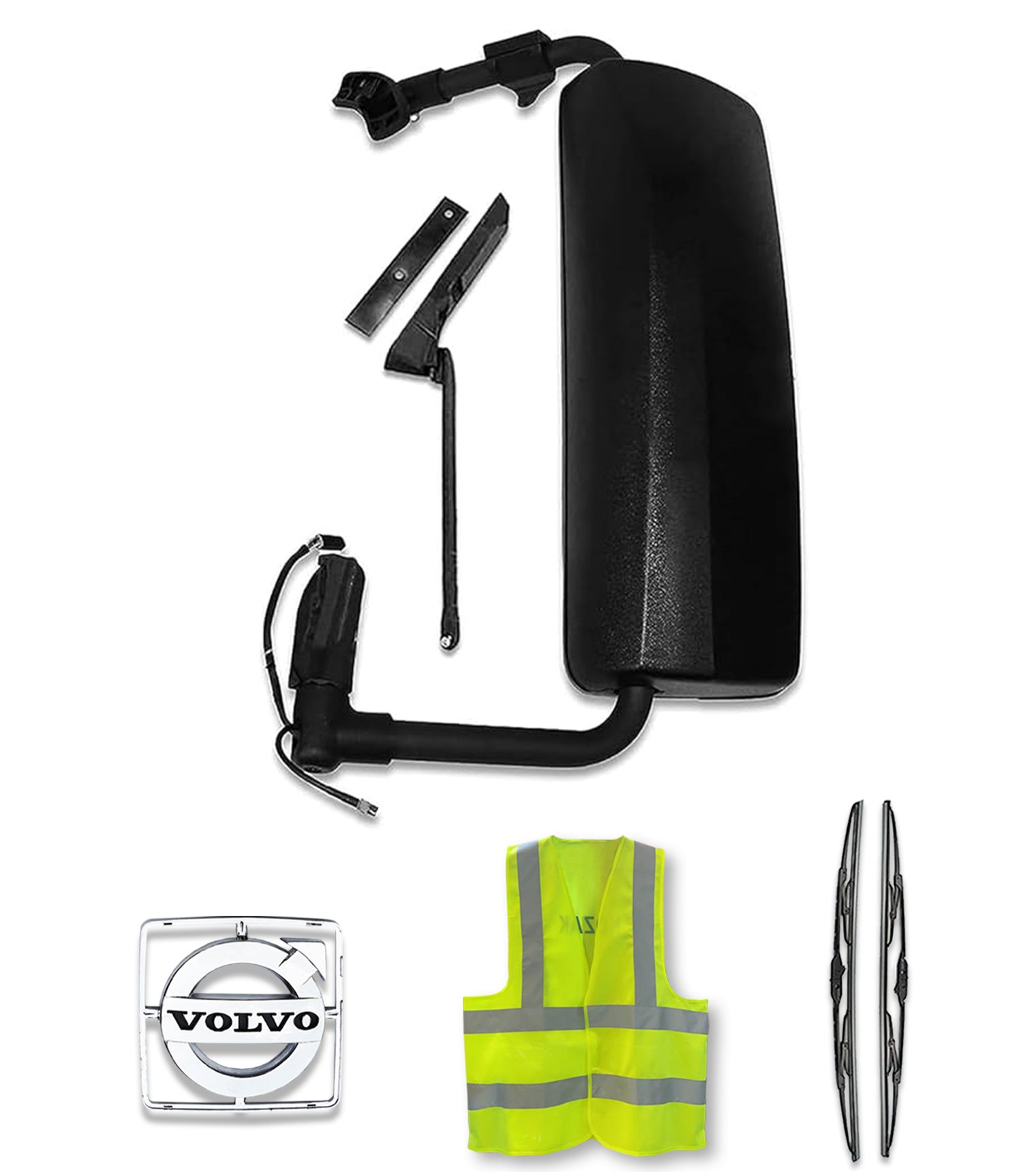 Door Side Mirror Black Power Heated Driver 2004-2024 Volvo